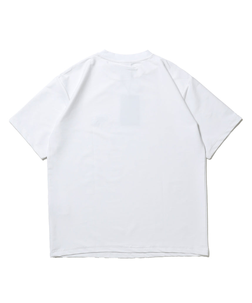 COOLER GORILLA EMB TEE / 接触冷感 オーバーサイズ 半袖 Tシャツ クルーネック 刺繍 ワンポイント プリント ユニセックス ホワイト
