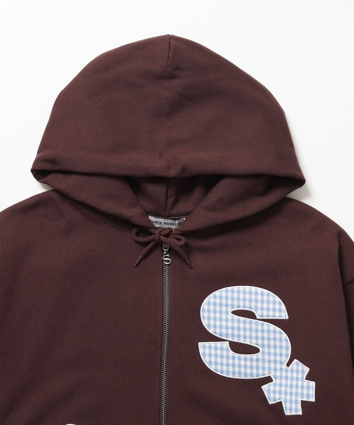 ※WEB限定 / ギンガムドットロゴジップパーカー / sqnzU spiral applique zip p/k