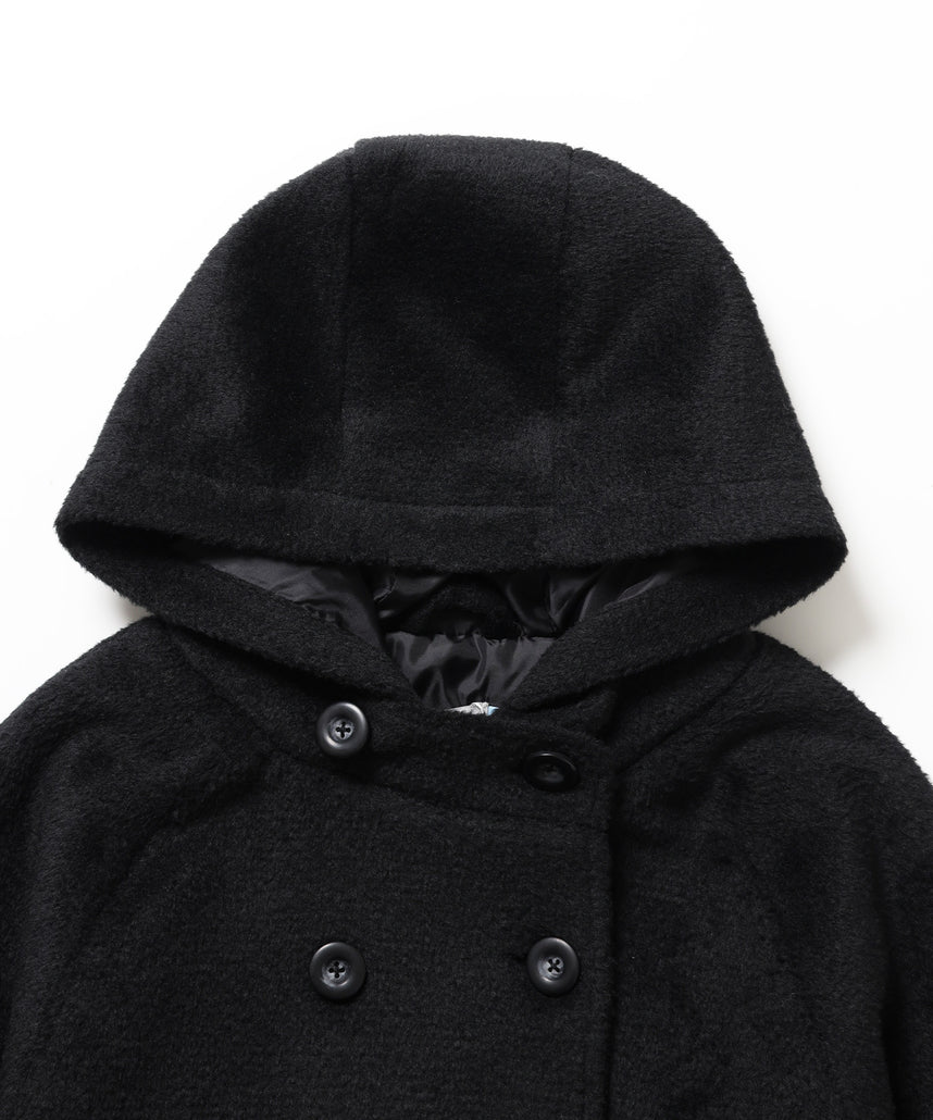 ※WEB限定 / フードメルトンPコート / sqnzU middle p coat