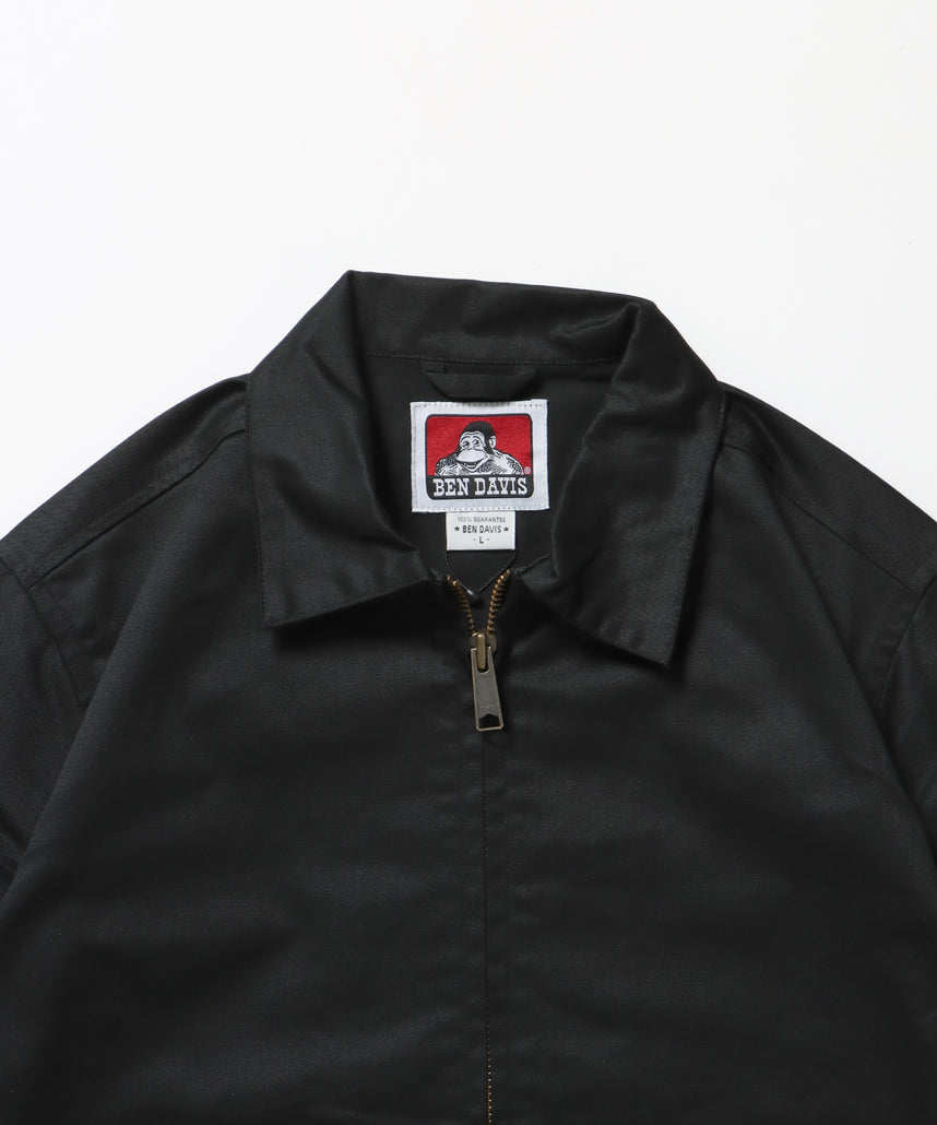 EISENHOWER LITE JACKET / ジャケット ツイル アジャスター ダブルジップ ワーク ワンポイント ブラック