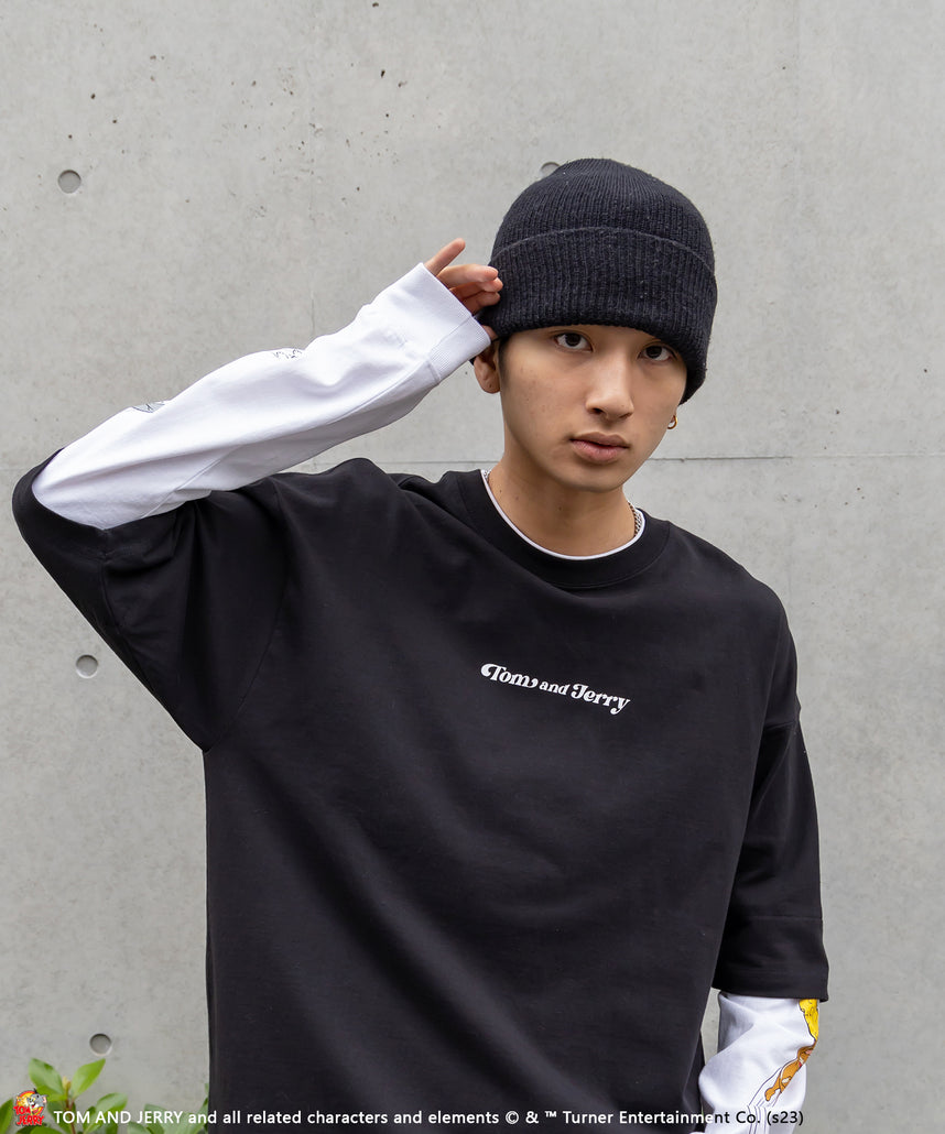 SEQUENZシークエンズ】TOM and JERRY STAFF FAKE LAYERD L/S TEE