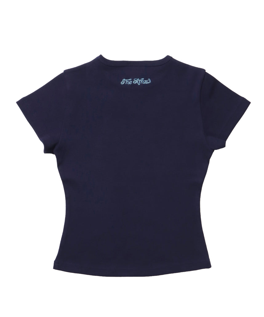 ※WEB限定 / レディースワンポイントロゴ半袖Tシャツ / sqnz logo compact tee ダークネイビー
