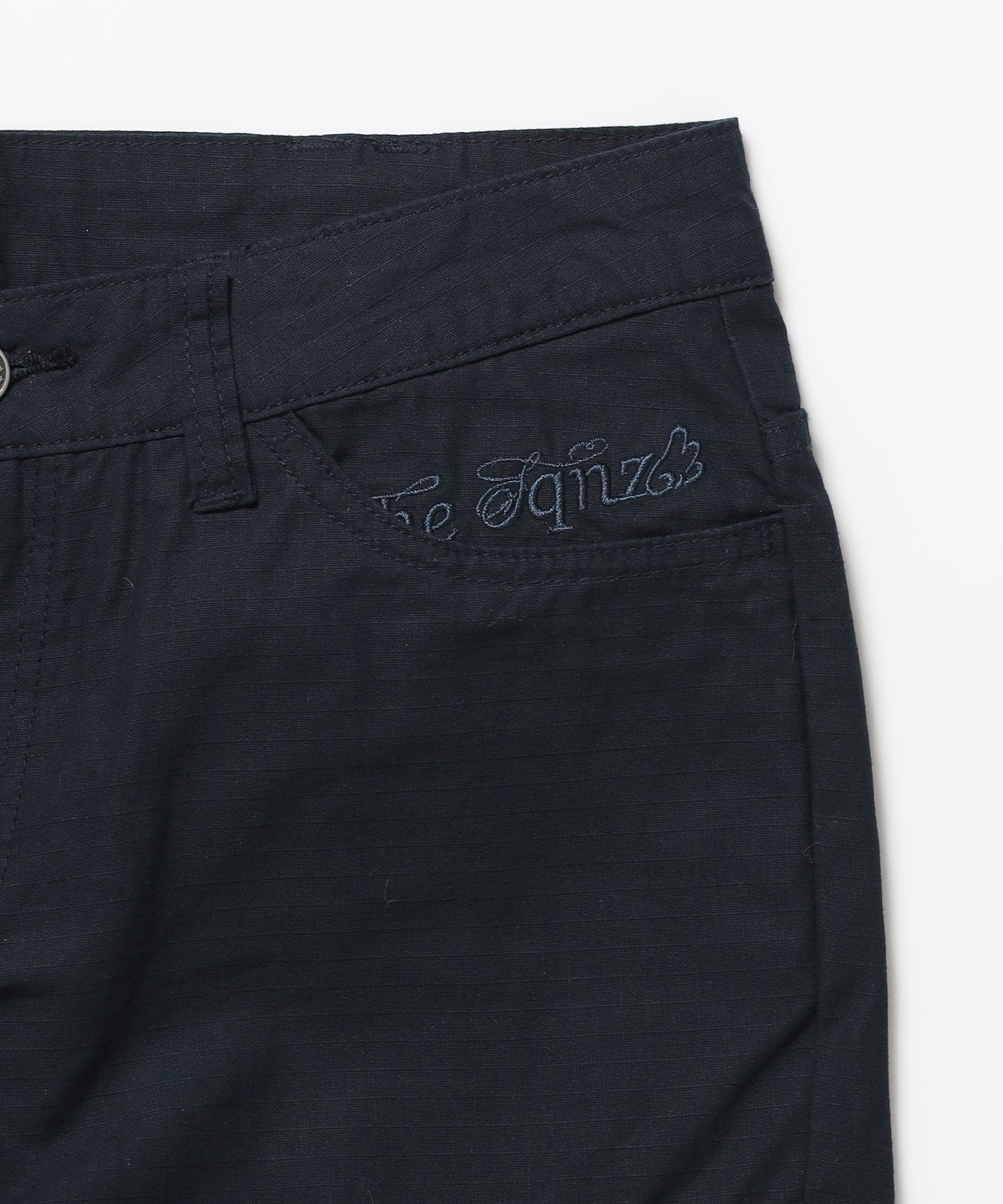 ※WEB限定 / レディースフレアカーゴパンツ / sqnz eyelet low-rise pants ダークネイビー
