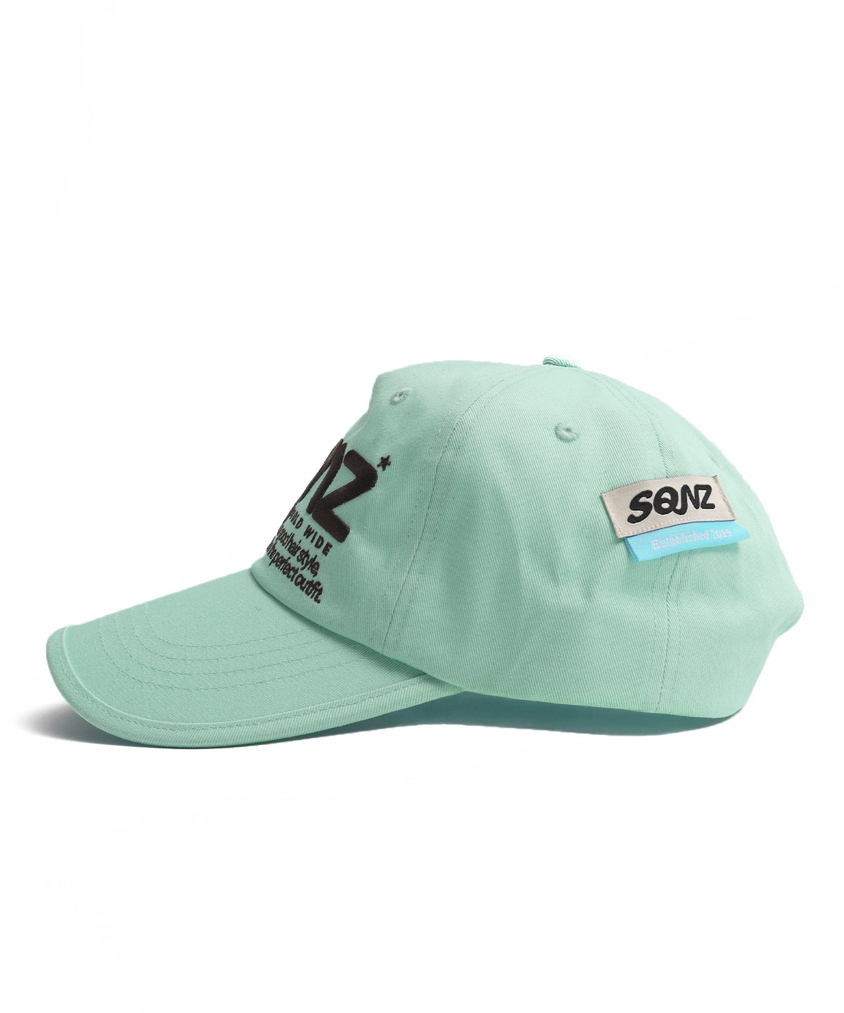 ≪予約商品≫※WEB限定 / ロゴ刺繍キャップ / sqnz logo cap ミント