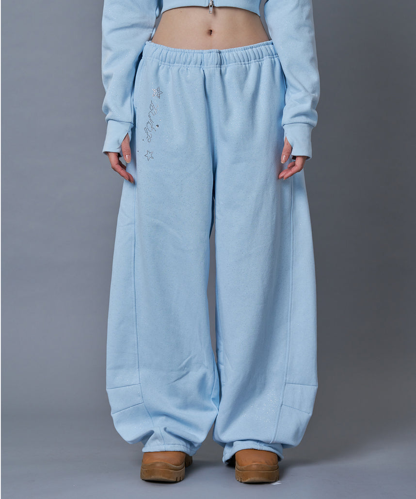 sqnz（エスキュンズ）】sqnz glitter sweat pants / スウェットパンツ