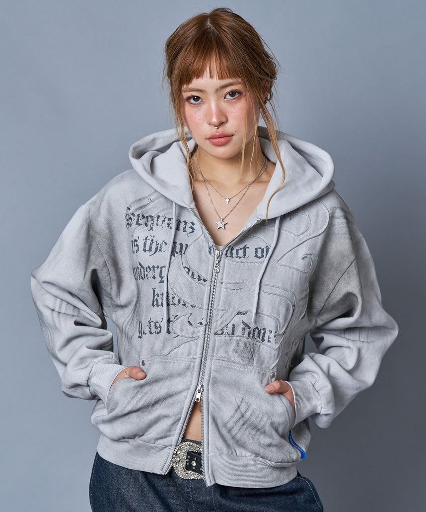 SEQUENZ（シークエンズ）】SQNZ ZIP P/K / ジップパーカー 裏起毛
