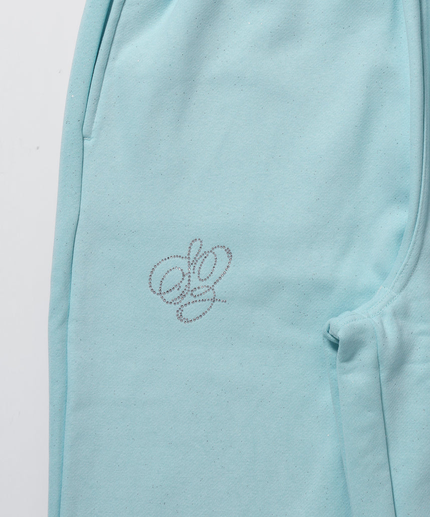 グリッタースウェットパンツ / SQNZ GLITTER SWEAT PANTS ターコイズ