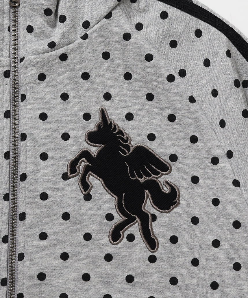 ※WEB限定 / ユニコーンワッペン刺繍トラックジャケット / sqnzU horse track jkt 柄81