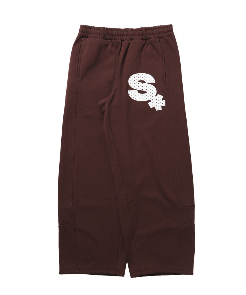 ※WEB限定 / ギンガムドットロゴスウェットパンツ / sqnzU spiral applique sweat pants