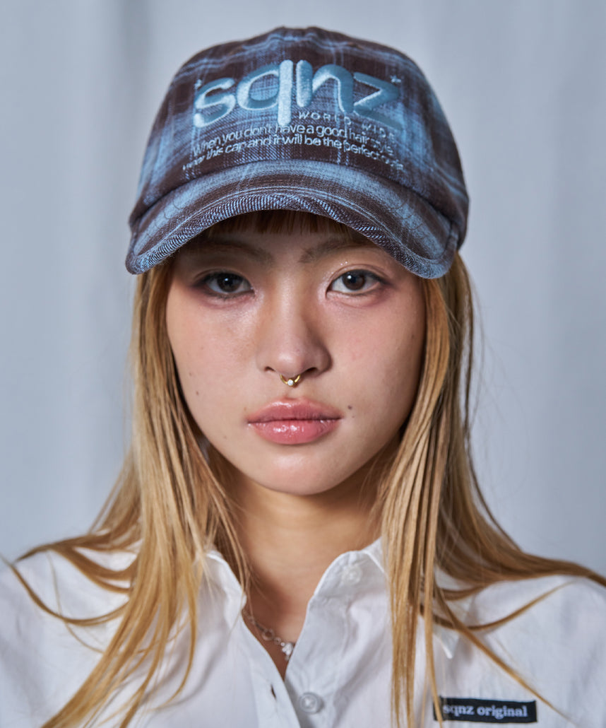 ※WEB限定 / ロゴ刺繍キャップ / sqnz logo cap 柄81
