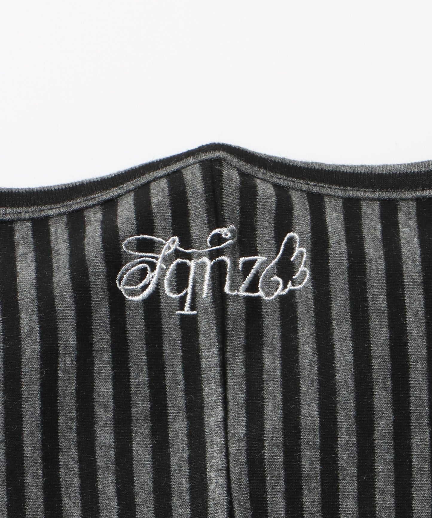 ※WEB限定 / レディースボーダータンクトップ / sqnz border hooded tank top ブラック
