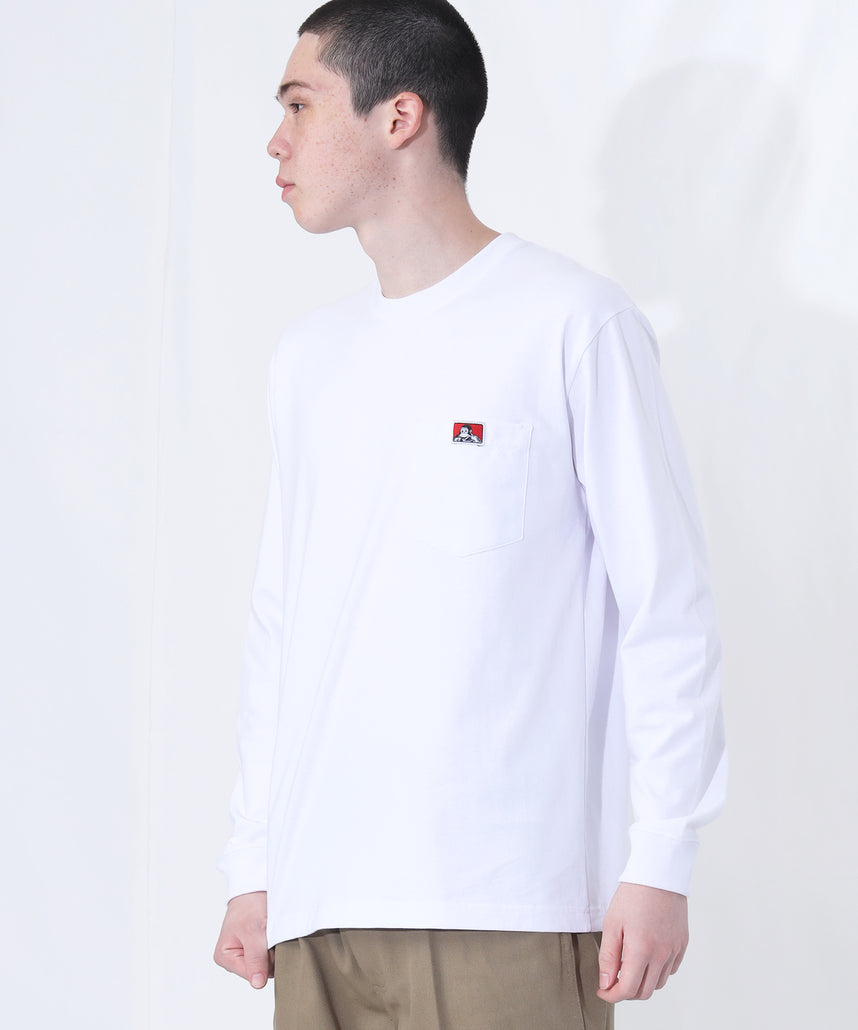 L/S POCKET TEE (REG) / ユニセックス ロングスリーブ ポケットT レギュラーフィット 長袖 ワンポイント