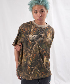 sqnz logo s/s tee / Tシャツ 半袖 クルーネック リアルツリー 短丈 柄81