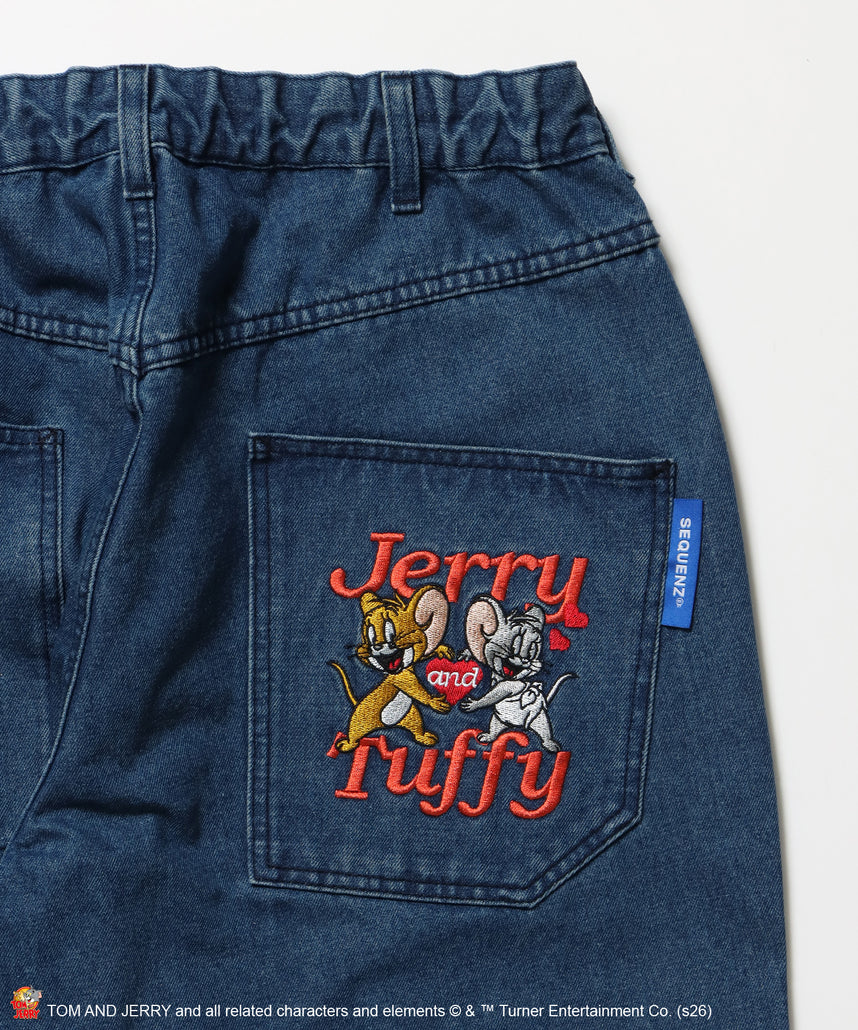 SEQUENZ（シークエンズ）】TJ JERRY AND TUFFY LOOSE DENIM / トムと
