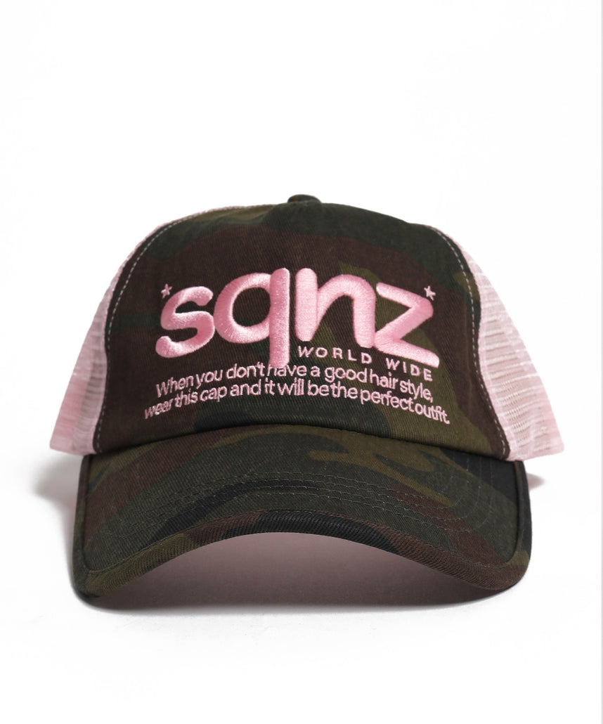※WEB限定 / 刺繍 / メッシュキャップ / sqnz mesh logo cap 柄80