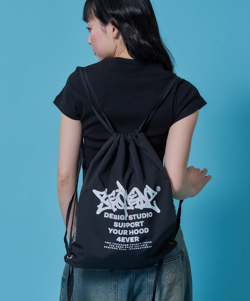 値下げしました‼️激レア‼️リボーン　ビニールナップサック SEQUENZ 2 FACE STRING KNAPSACK / リバーシブル テック ナップサック