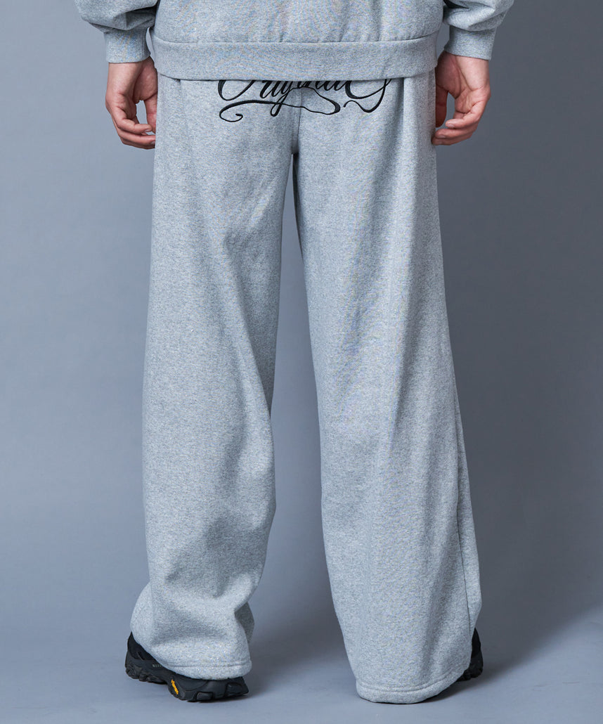 グリッタースウェットパンツ / SQNZ GLITTER SWEAT PANTS グレー