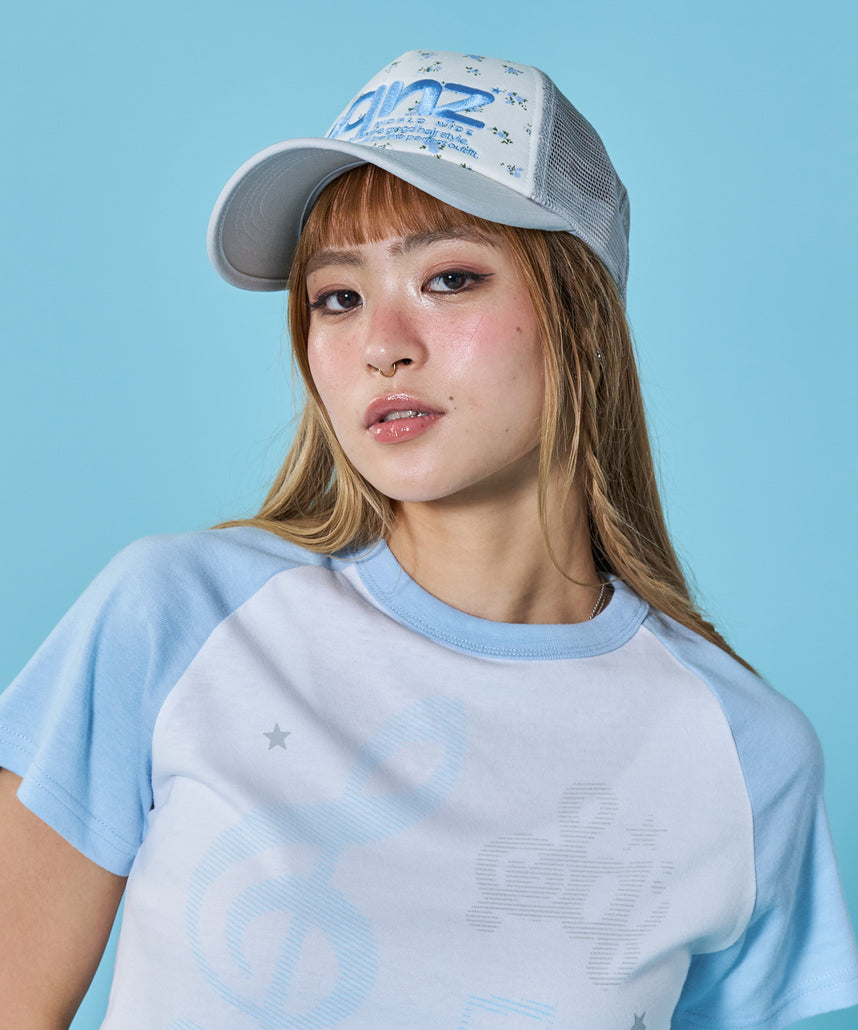 ※WEB限定 / 刺繍 / メッシュキャップ / sqnz mesh logo cap ライトグレー