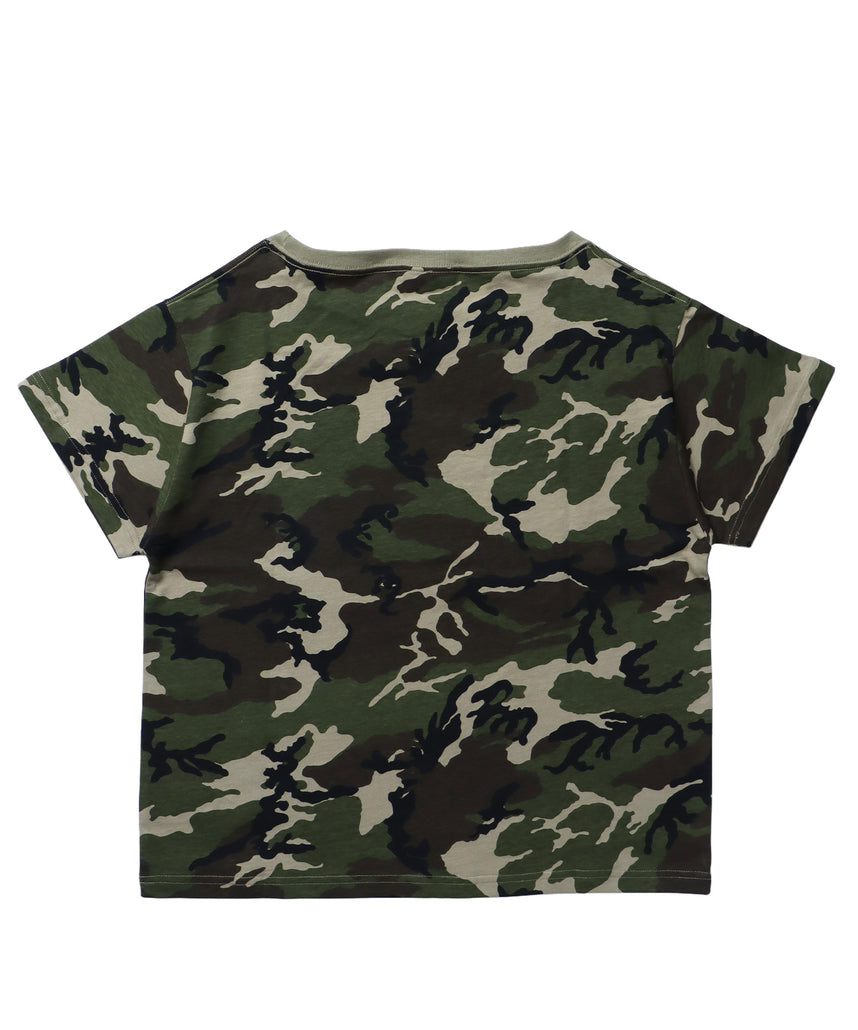 sqnz one-shoulder cross tee / レディース 半袖 Tシャツ ワンショルダー 柄80