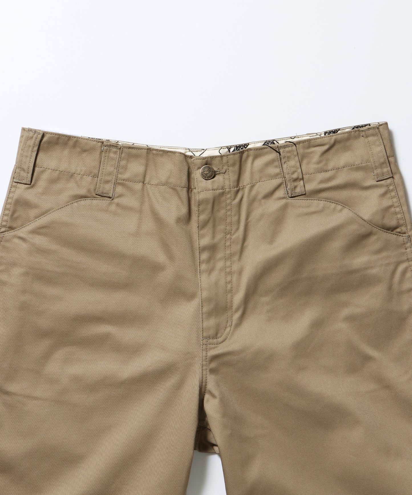 BA01 LITE WORK PANTS / パンツ ボトムス カーブ ワイド ワンポイント ツイル ベージュ