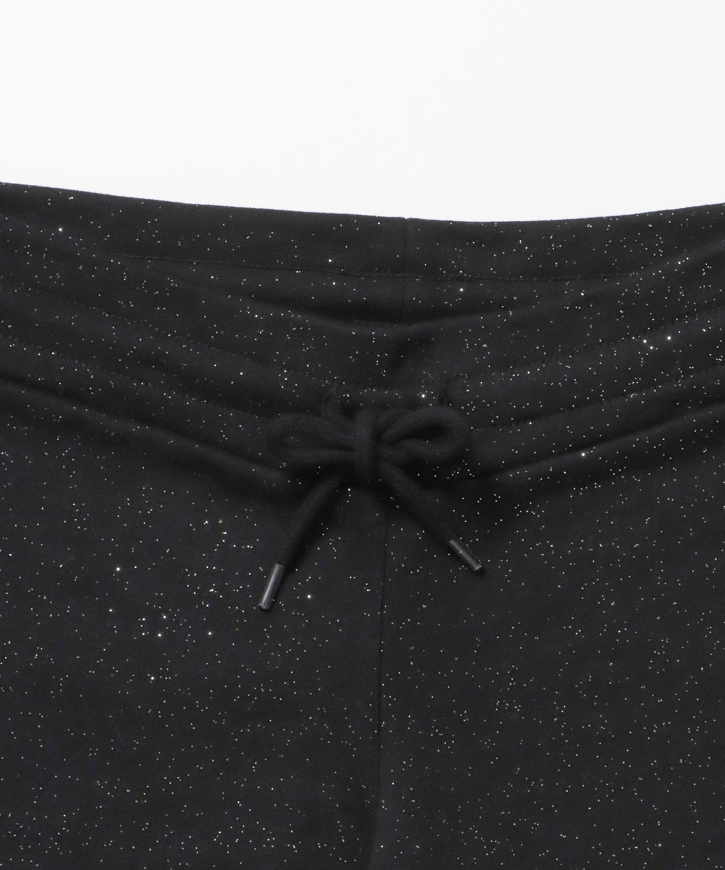 ≪予約商品≫sqnz glitter mini pants / レディース ショートパンツ ボトムス ラインストーン 裏毛 【セットアップ着用可能】 ブラック
