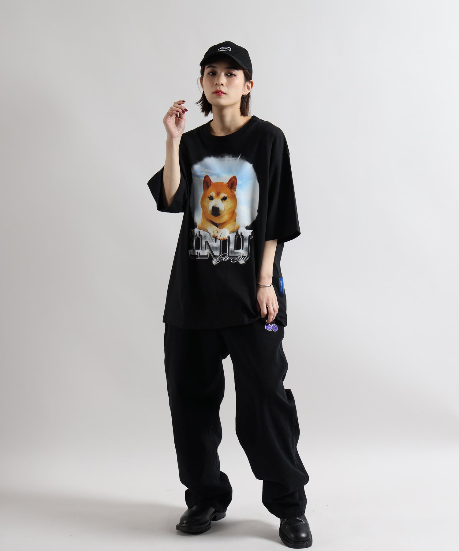 SEQUENZシークエンズ】DICE ＆ ８BALL EMB LOOSE DENIM PANTS / ダイス