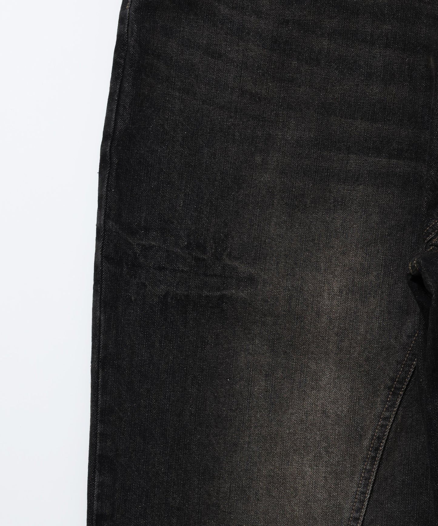 ※WEB限定 / ワイドデニムパンツ / sqnz seam design applique denim ブラウン
