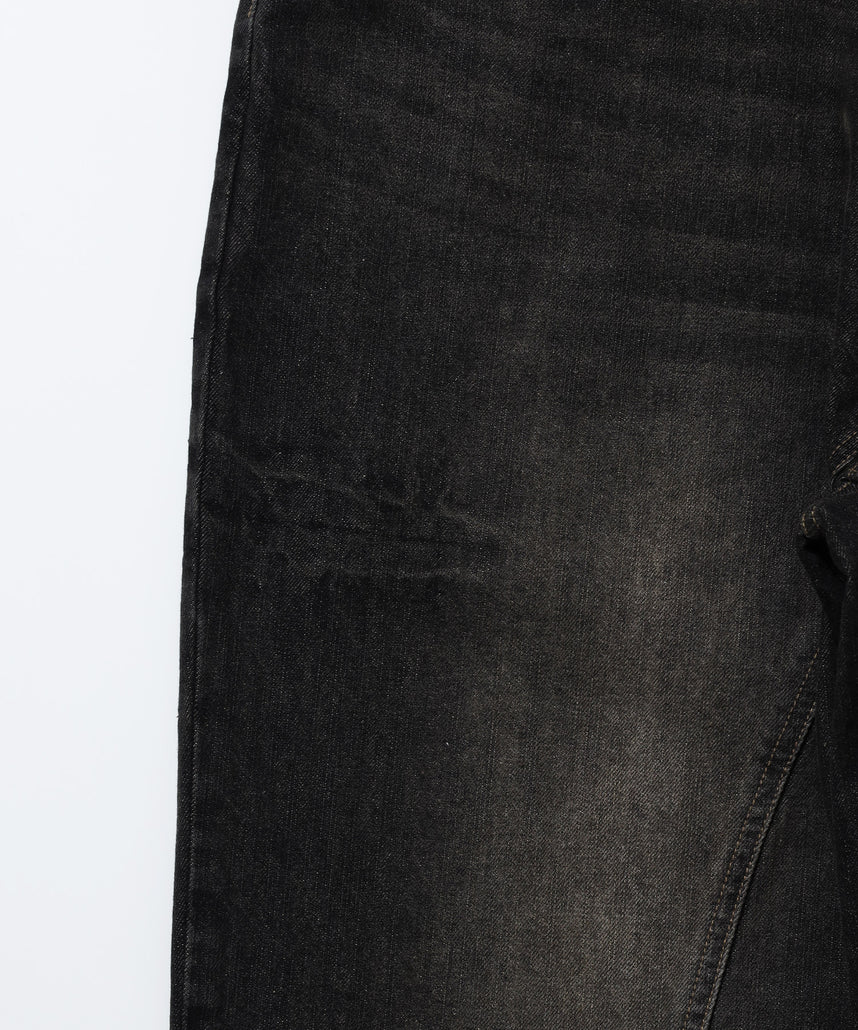 ※WEB限定 / ワイドデニムパンツ / sqnz seam design applique denim ブラウン