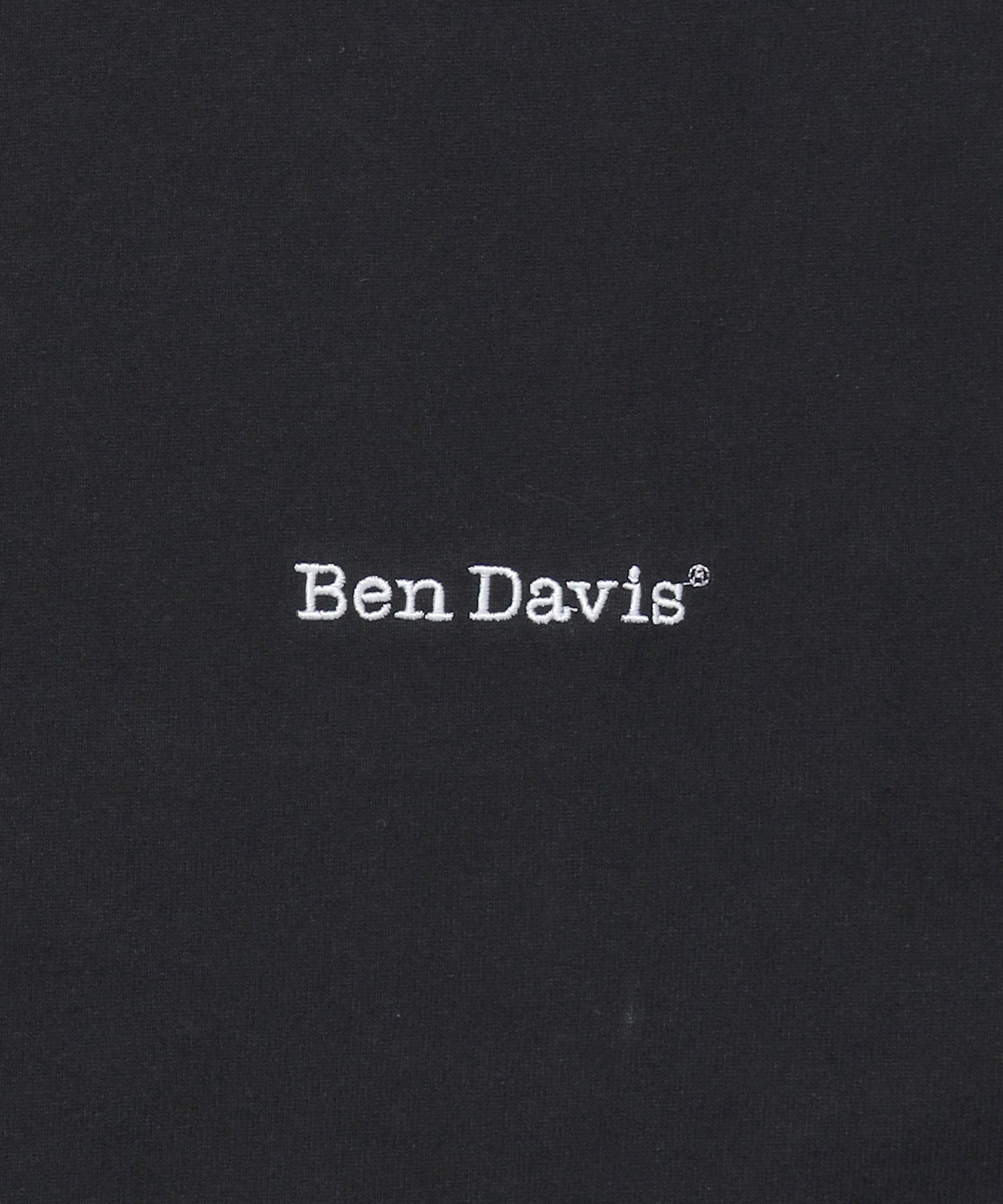 【BEN DAVIS（ベンデイビス）】NAVAL別注 エクストラヘビーオーバーT / 半袖 Tシャツ ワンポイント ブランドロゴ 刺繍 ブラック