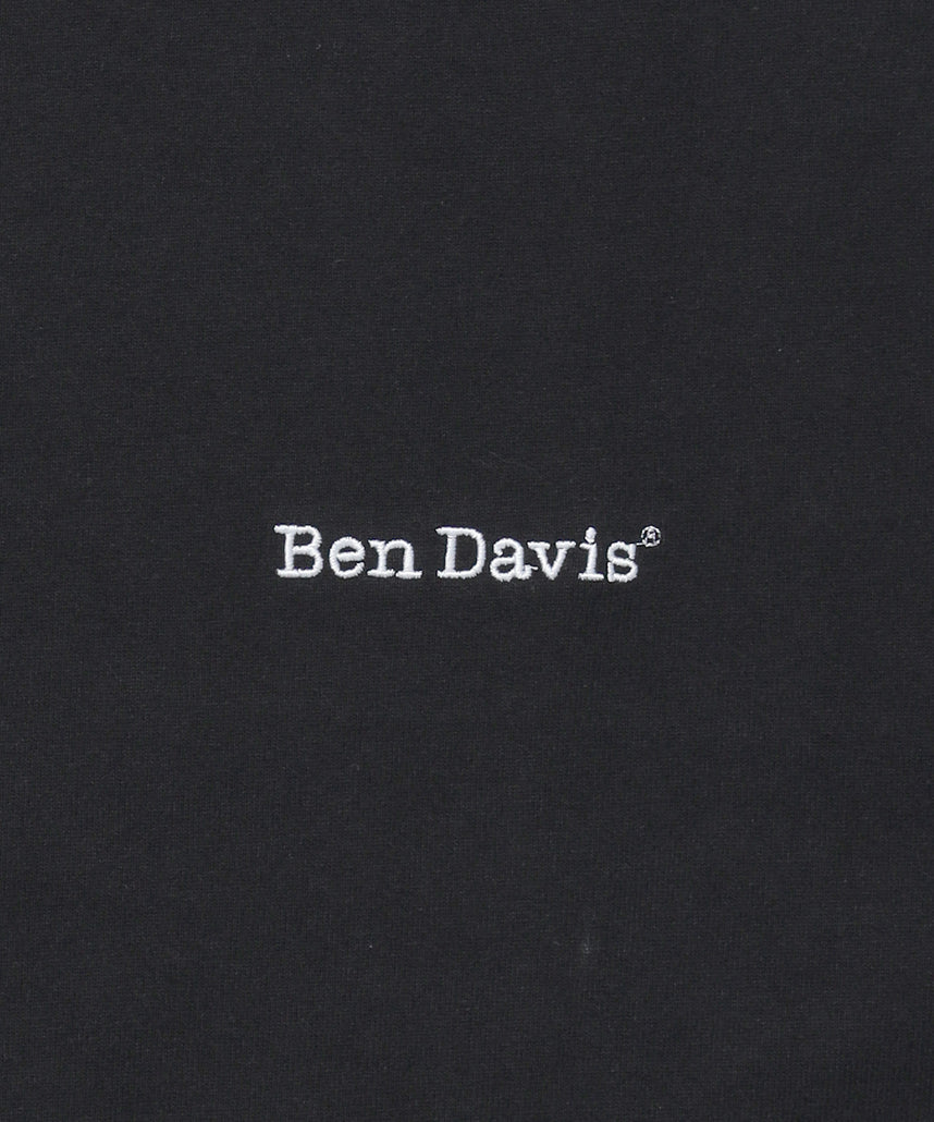 BEN'S EMB TEE / スケーター ワンポイント Tシャツ シンプル スクウェアロゴ 刺繍 半袖 ブラック