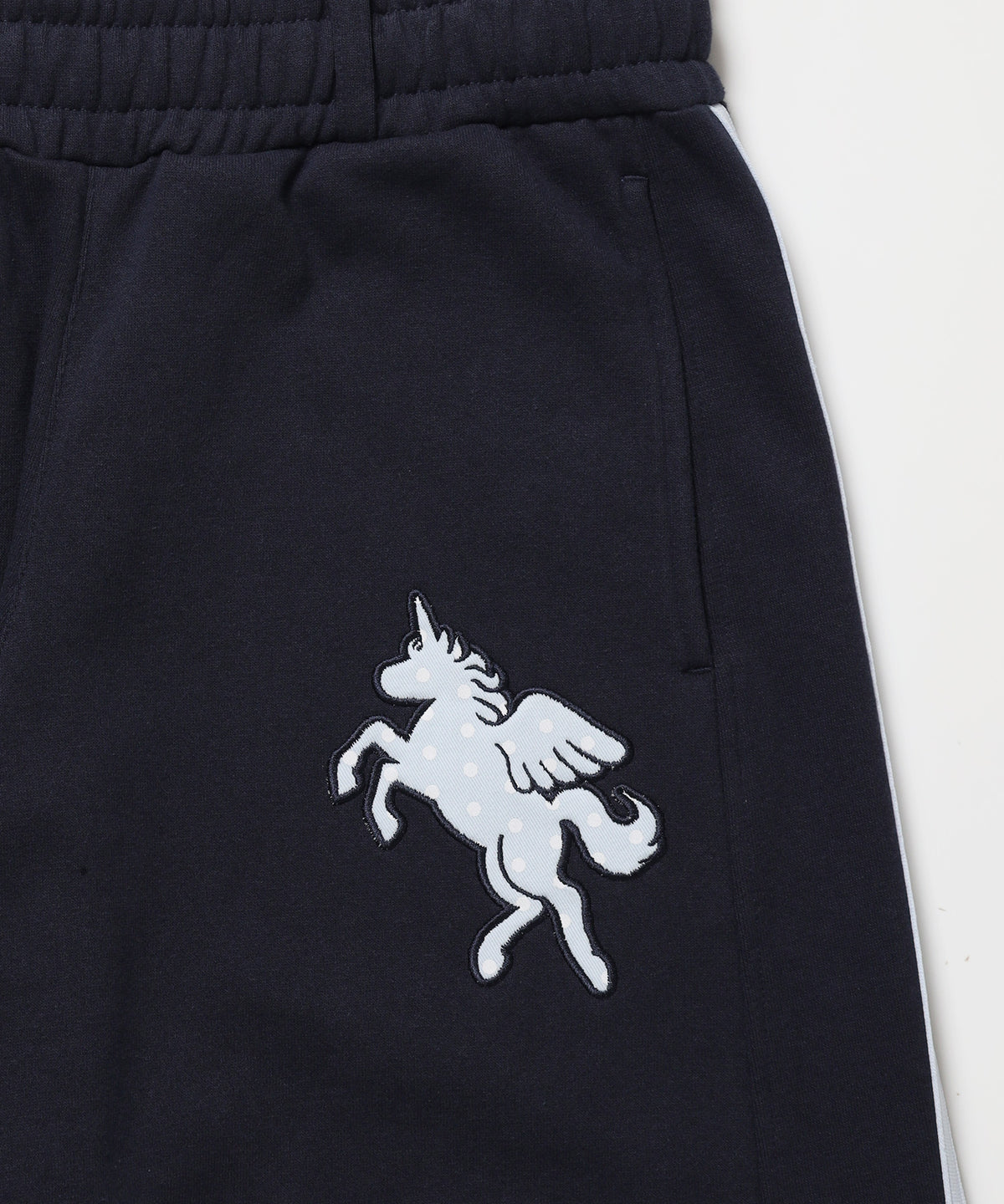 ユニコーンワッペン刺繍トラックパンツ / sqnzU horse track pants