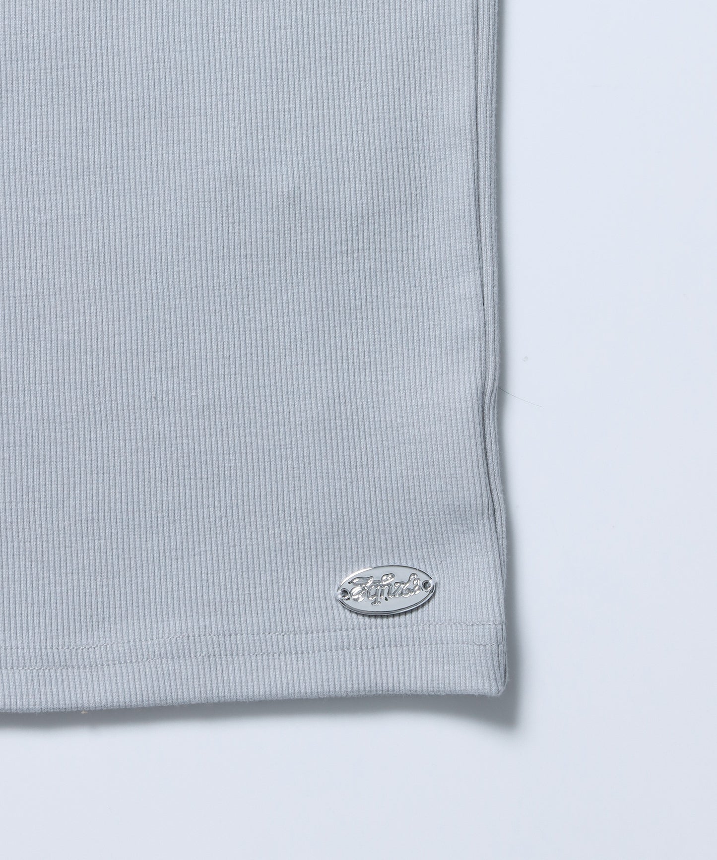 ※WEB限定 / レディースアイレットタンクトップ / sqnz halter neck eyelet tank top ライトグレー