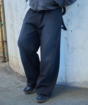 ONI-FADE SWEAT PANTS / フェード ワイドシルエット 男女兼用 ブラック ≪SET UP着用可能≫
