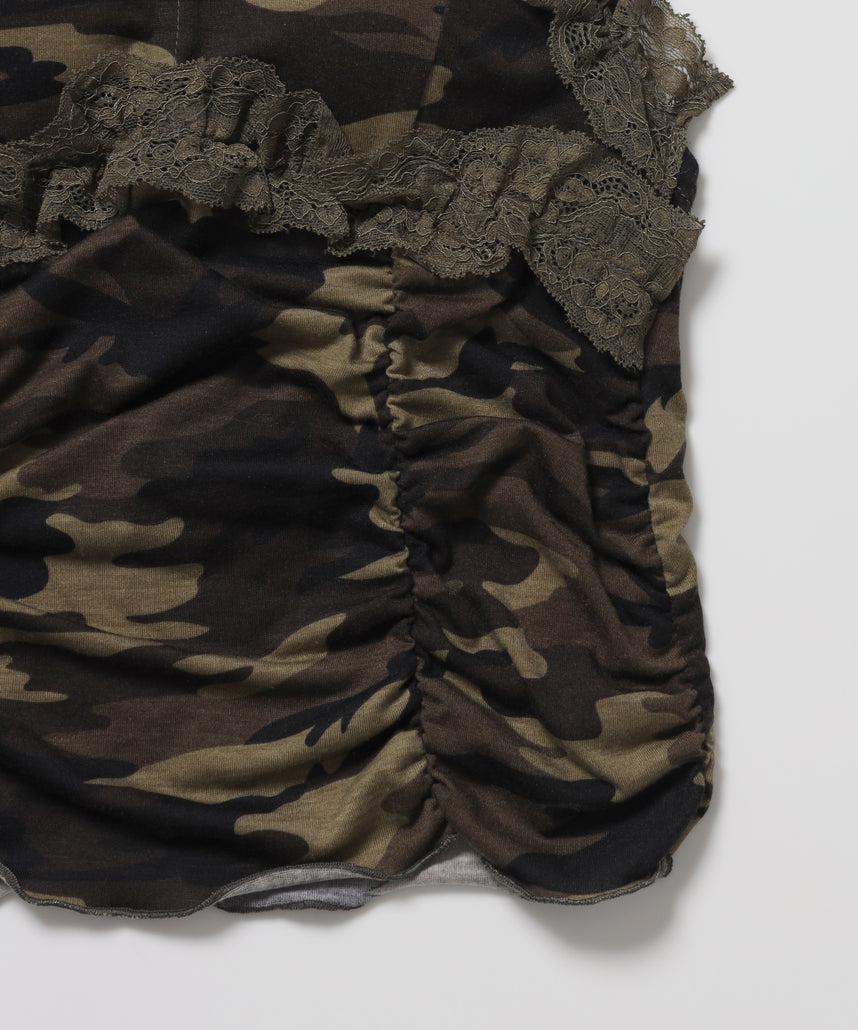 ※WEB限定 / レディースギャザーレースキャミ / sqnz gather lace camisole 柄80