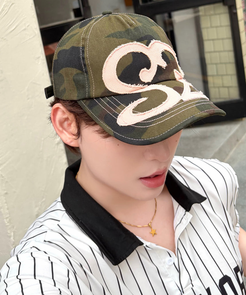 ※WEB限定 / ワッペン / またぎデザインキャップ /sqnz logo applique stitch cap 柄80