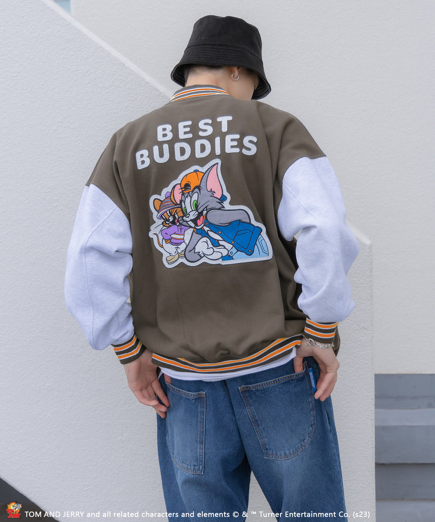 SEQUENZシークエンズ】 TOM and JERRY CLASSIC STADIUM JACKET / トム