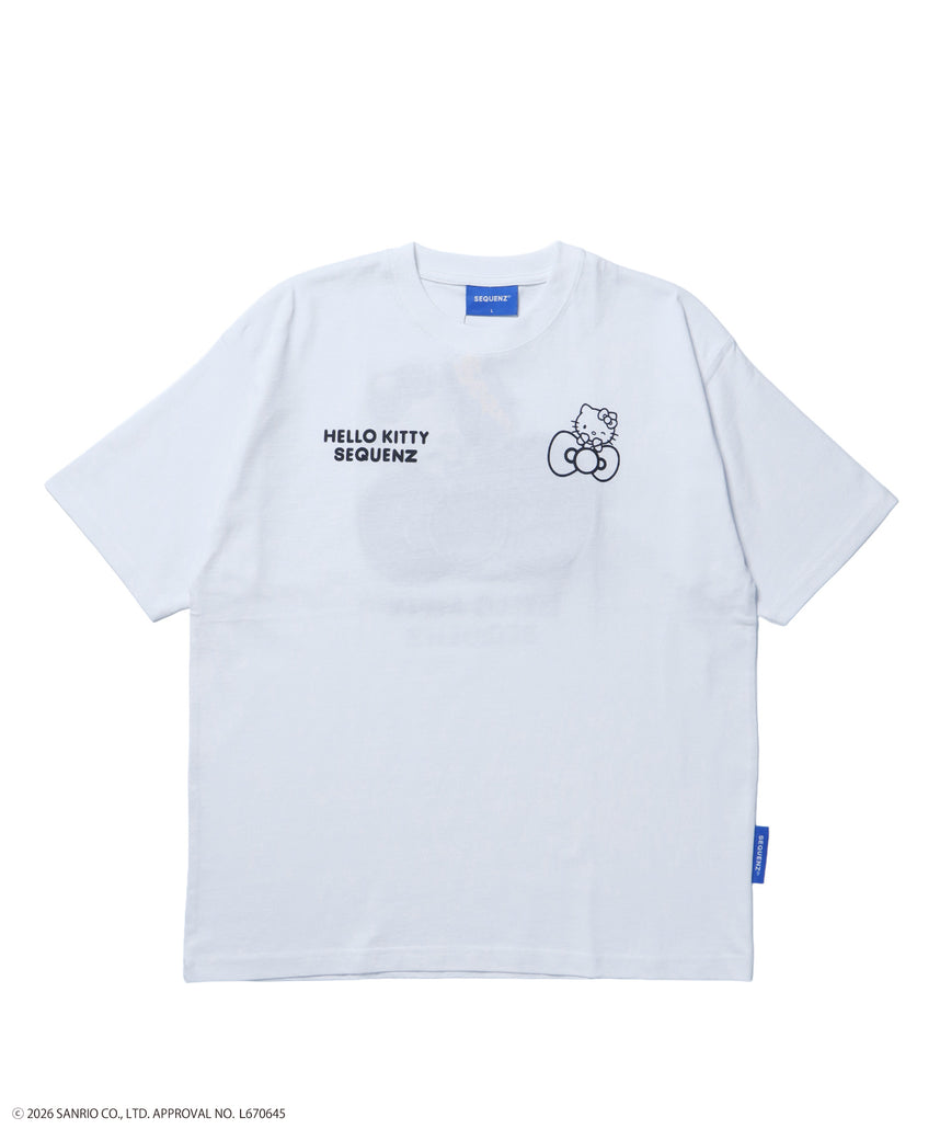 HK EMBROIDERY KITTY TEE / ハローキティ キティちゃん 半袖 クルーネック プリント ワンポイント 刺繍 ホワイト