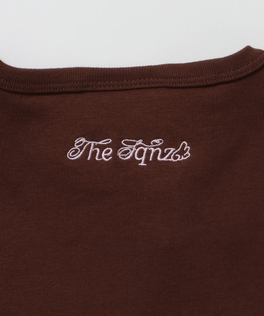 WEB限定 / レディースワンポイントロゴ半袖Tシャツ / sqnz logo