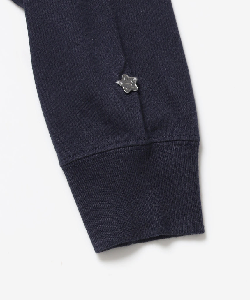 ※WEB限定 / サークルハート刺繍ロンT/sqnzU basic logo l/s tee ネイビー