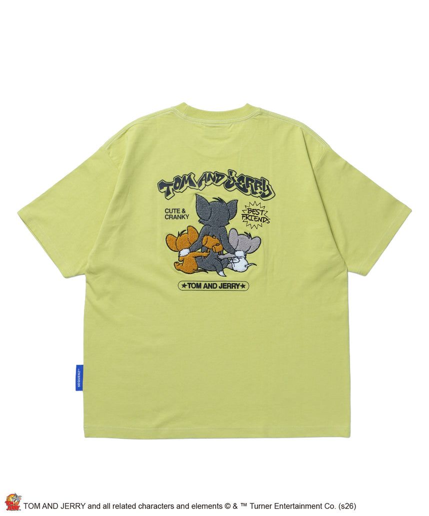 SEQUENZ（シークエンズ）】TJ BEST FRIENDS! EMB. TEE / トムと