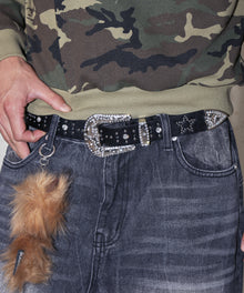 SEQUENZ（シークエンズ）】SEQUENZ RHINE STONE BELT MEN / ベルト