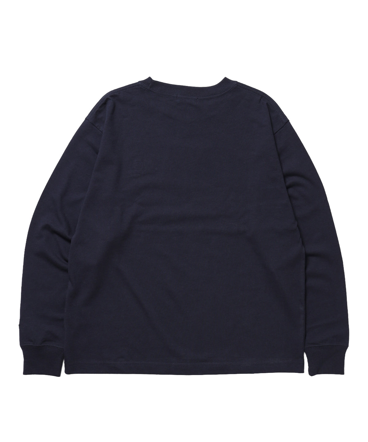 ※WEB限定 / サークルハート刺繍ロンT/sqnzU basic logo l/s tee ネイビー