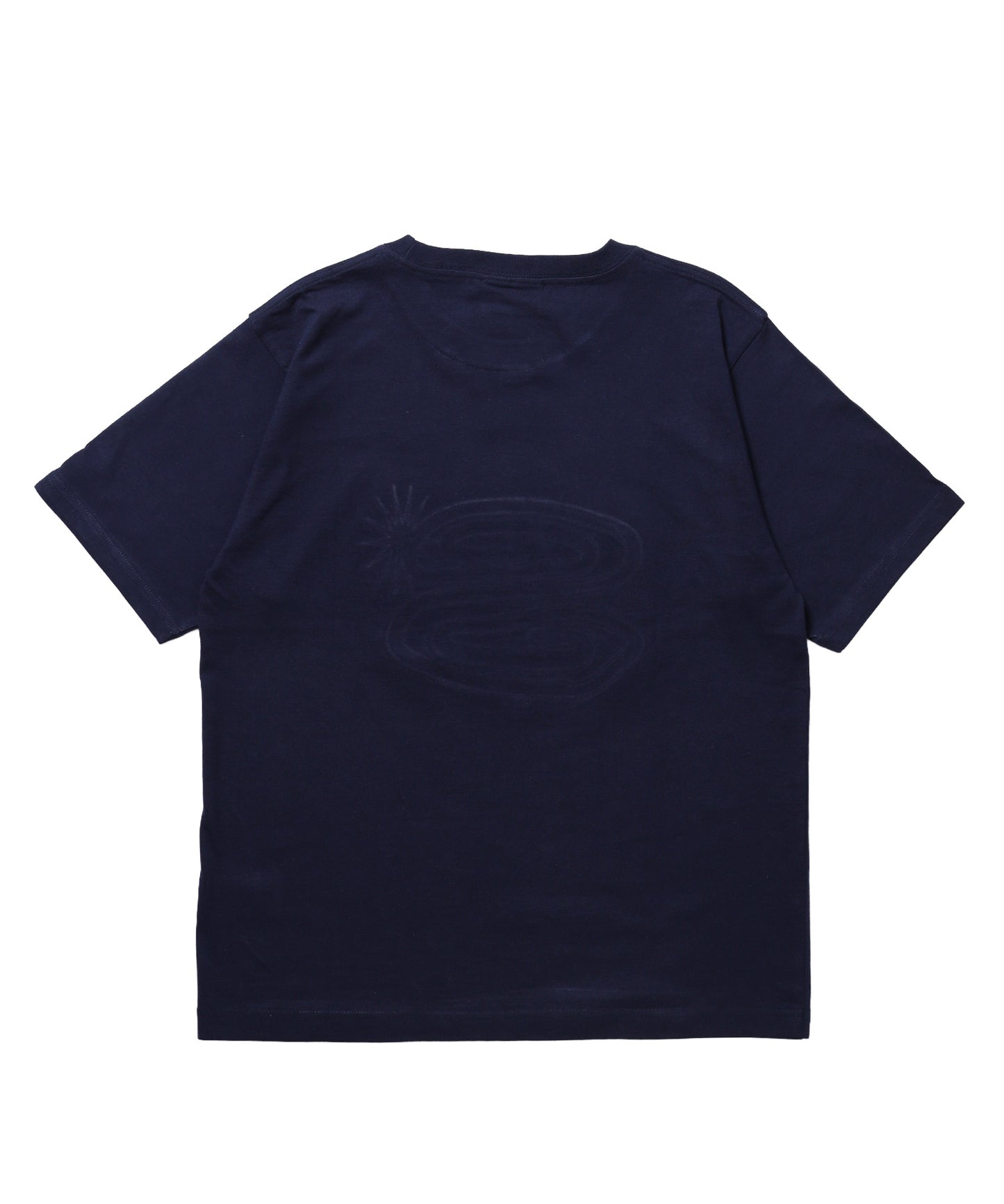 ※WEB限定 / ぐるぐるワッペン半袖Tシャツ / sqnz guru-guru patchwork tee ネイビー