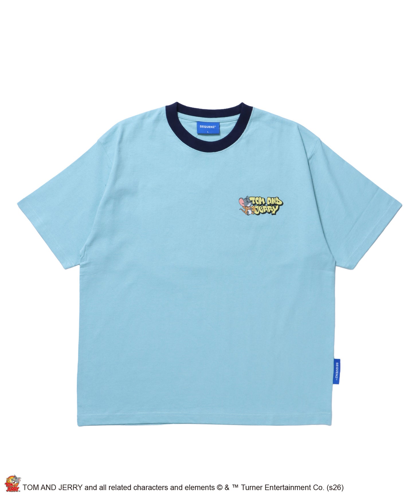 TJ COSTUME RINGER TEE / トムとジェリー リンガー Tシャツ 半袖 クルーネック 刺繍 オーバーサイズ グリーン
