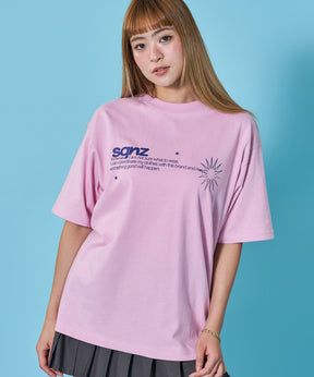 ※WEB限定 / ユニセックス / シンプルロゴTシャツ / sqnz logo s/s tee ピンク