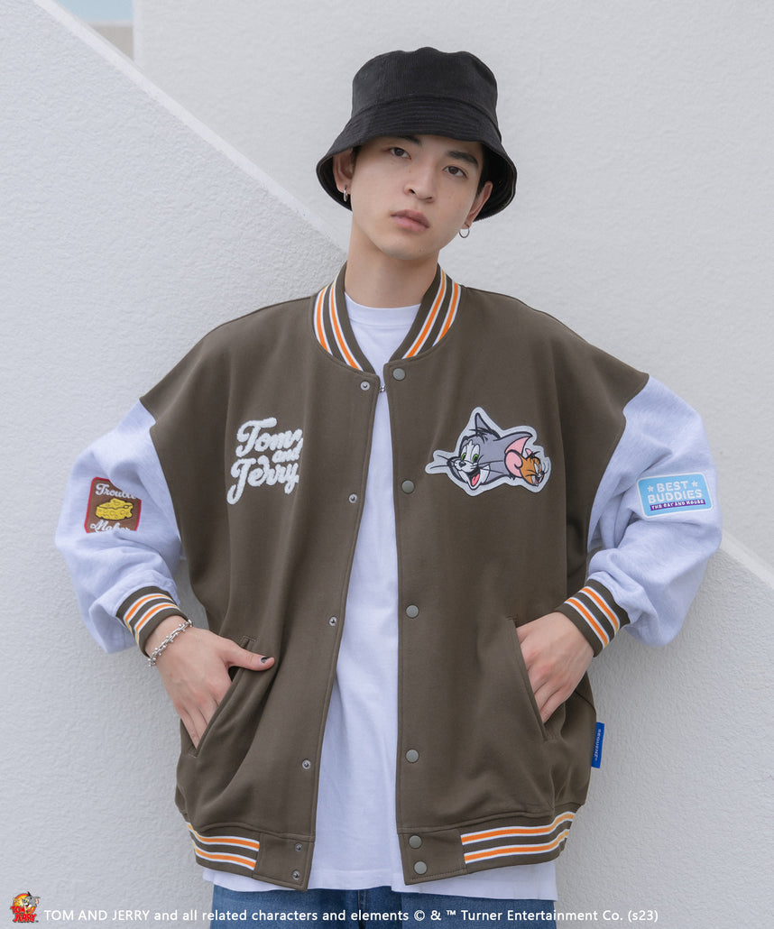 SEQUENZシークエンズ】 TOM and JERRY CLASSIC STADIUM JACKET / トム