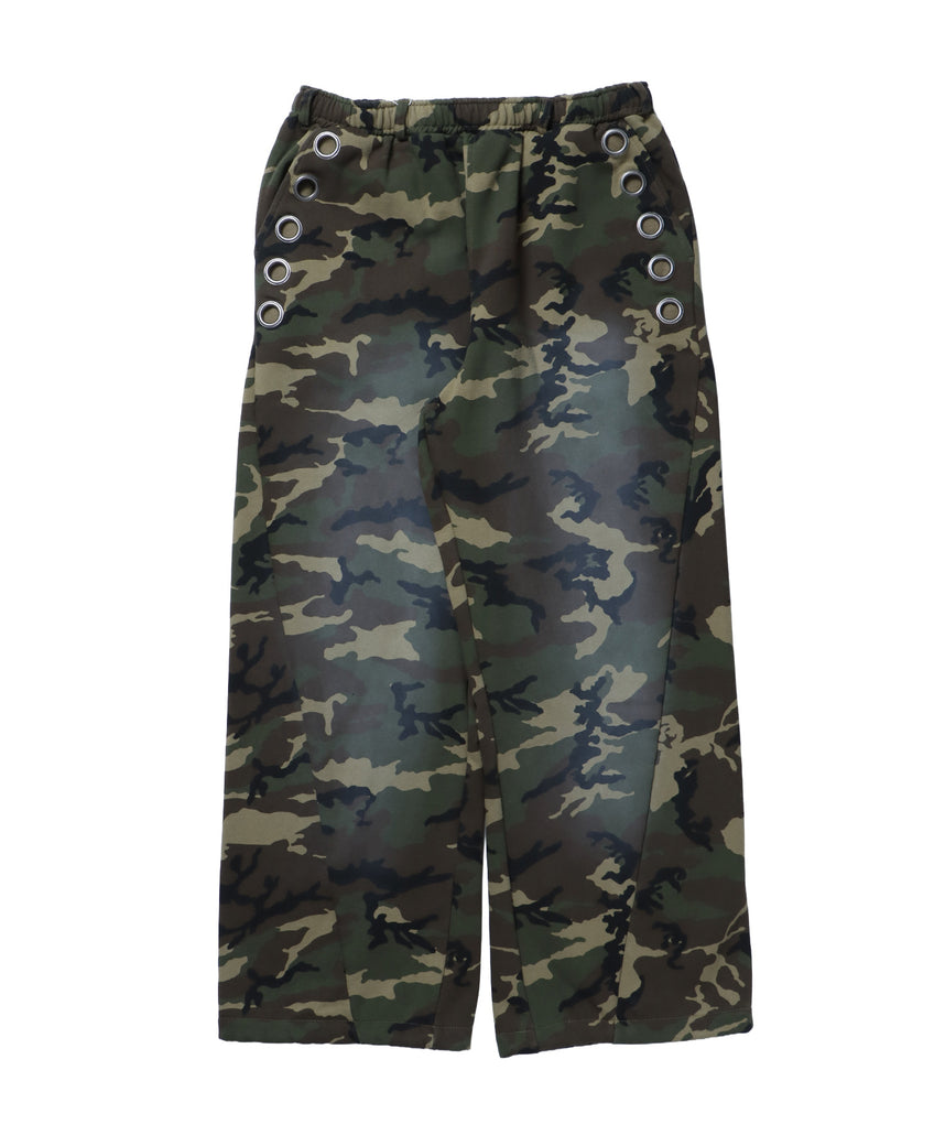 sqnz fade sweat pants / スウェット パンツ 加工 ハトメ スタッズ 裏起毛≪SET UP着用可能≫ 柄80