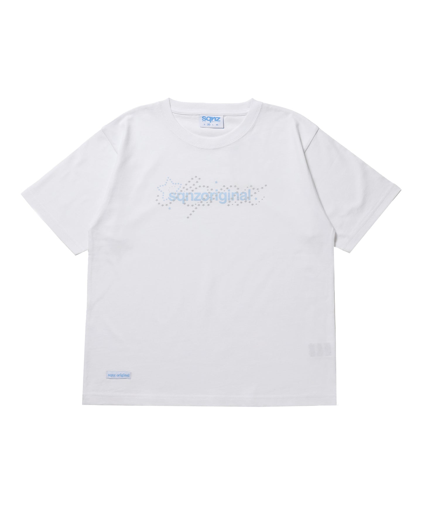 ※WEB限定 / ユニセックス / 星モチーフ半袖Tシャツ / sqnz star new logo tee / ホワイト