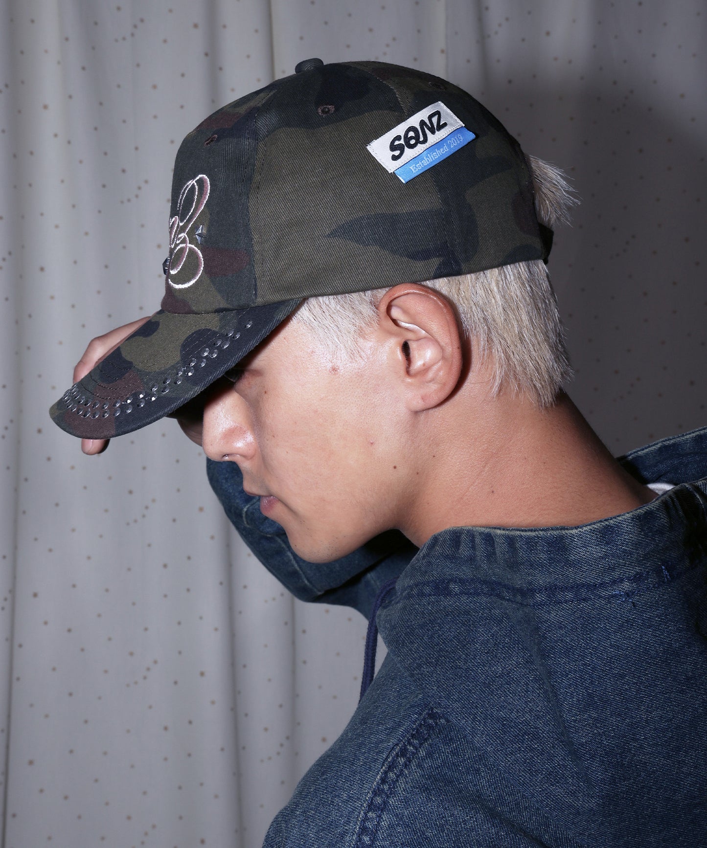 sqnz studs cap / キャップ 帽子 スタッズ 刺繍 柄81