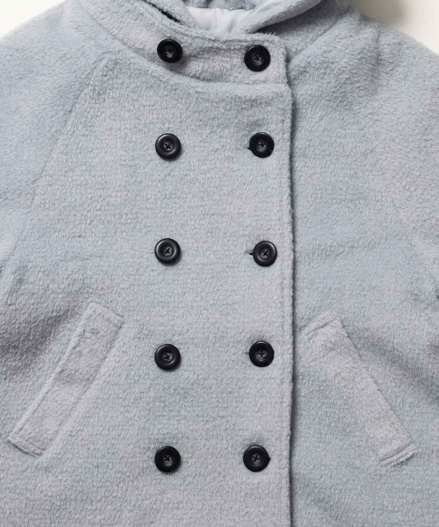 ※WEB限定 / フードメルトンPコート / sqnzU middle p coat